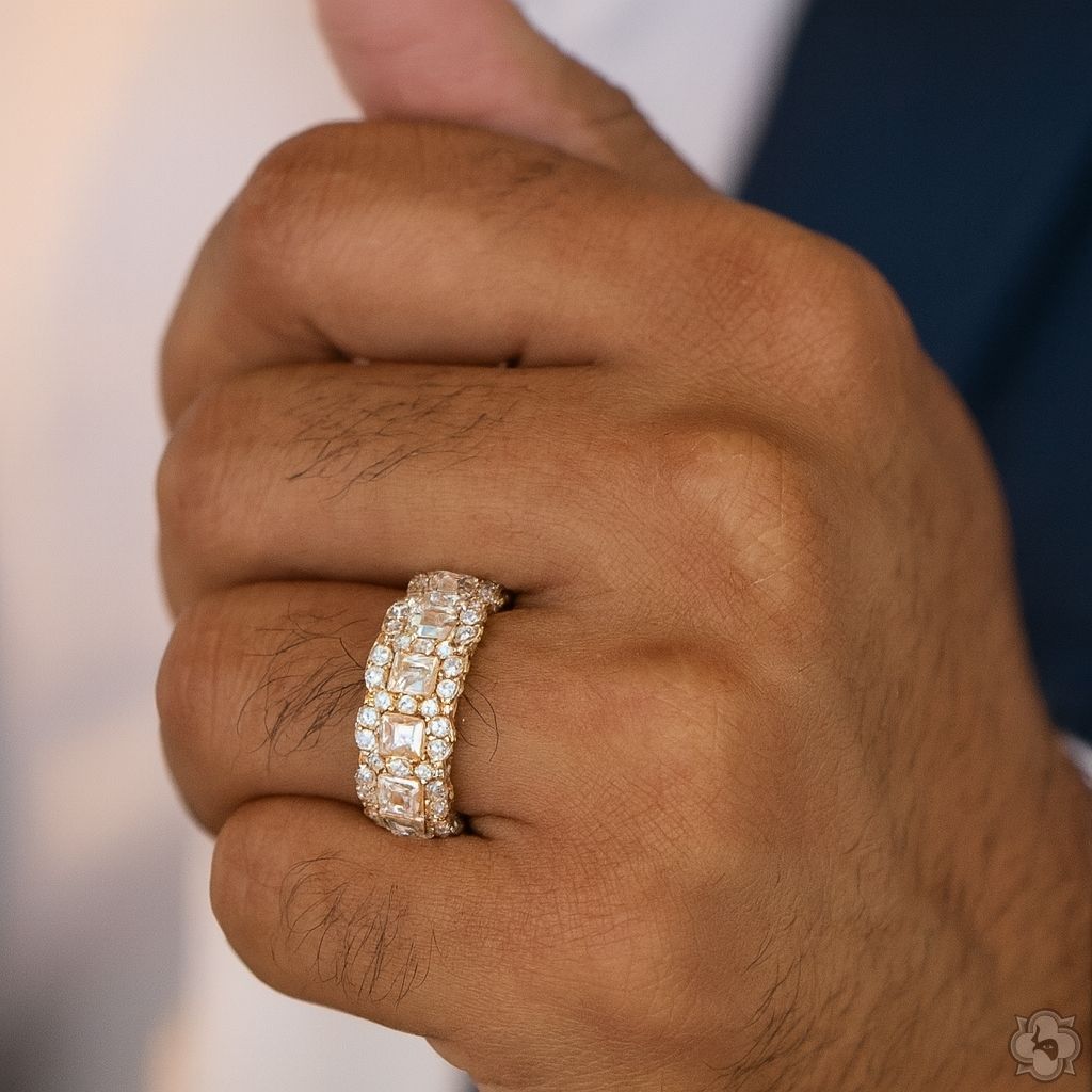 25 Pointer Upside Down Asscher Diamond Band 70833 | TraxNYC