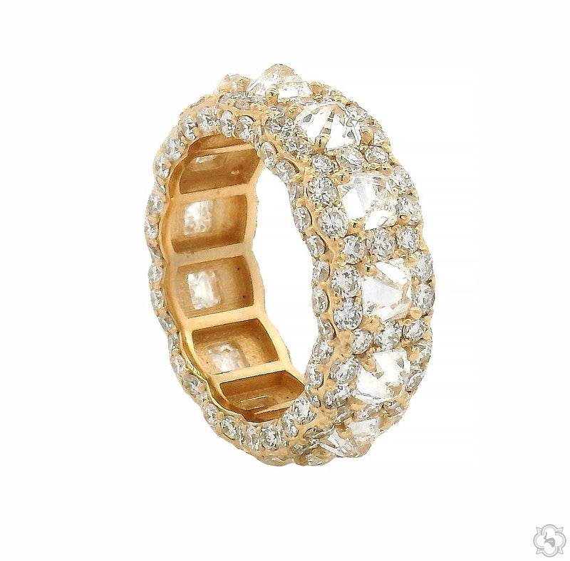 14K Gold 25 Pointer Upside Down Asscher Lab-Grown Diamond Eternity Band, photo 3 of 5