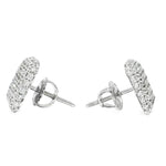Diamond Pillow Stud Earrings 25603