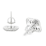 Diamond Pillow Stud Earrings 25603