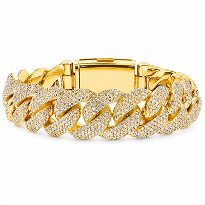 25mm Iced Cuban Link Bracelet 71762
