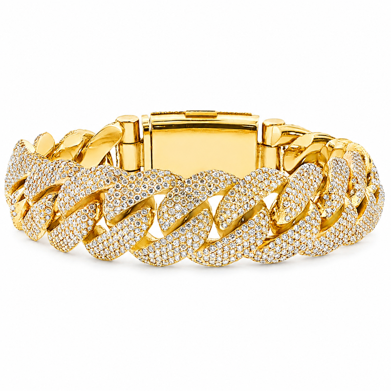 25mm Iced Cuban Link Bracelet 71762