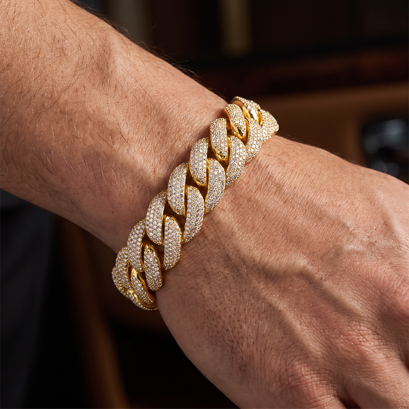25mm Iced Cuban Link Bracelet 71762