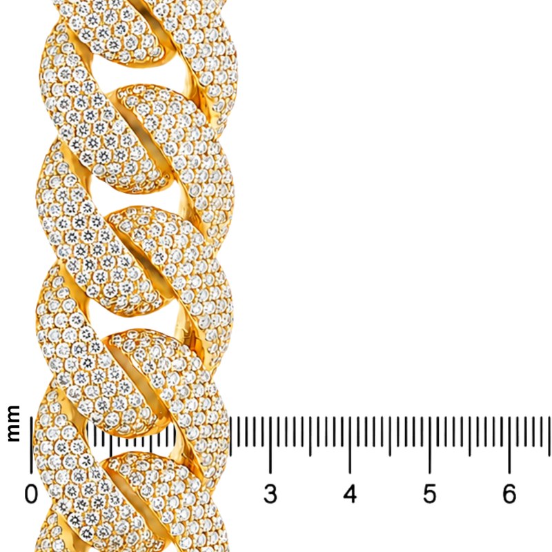 25mm Iced Cuban Link Bracelet 71762