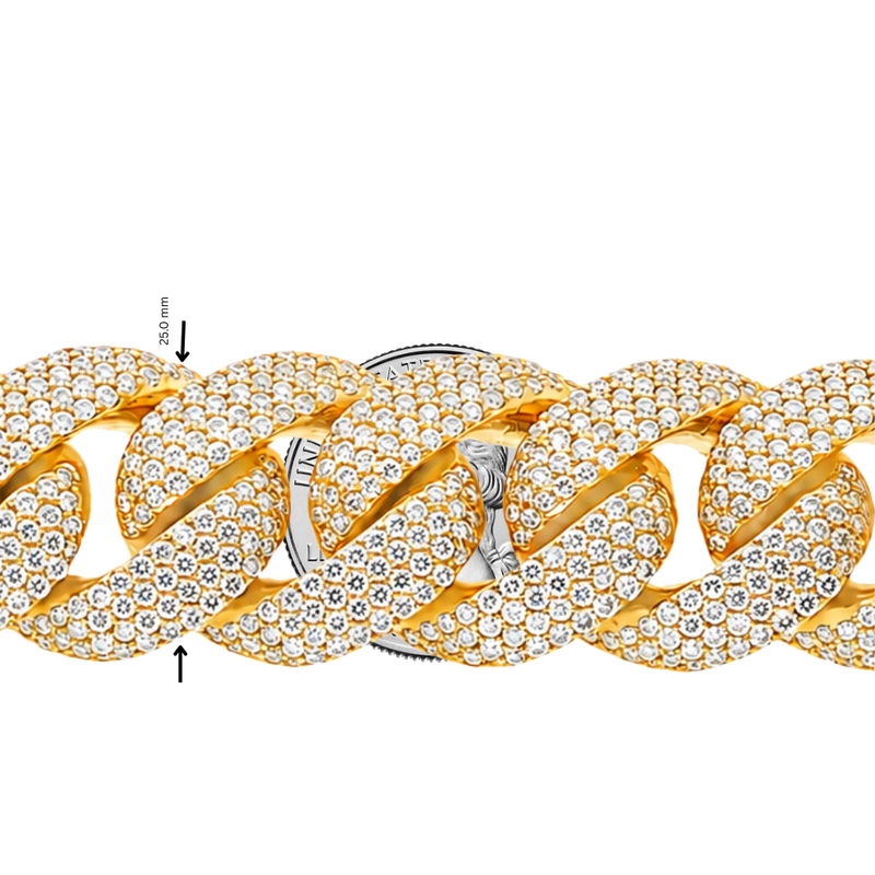 25mm Iced Cuban Link Bracelet 71762