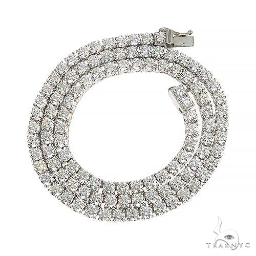 26 Pointer Diamond Tennis Chain 53.70 Gr 18 Inches 4mm 66818 - Image 3
