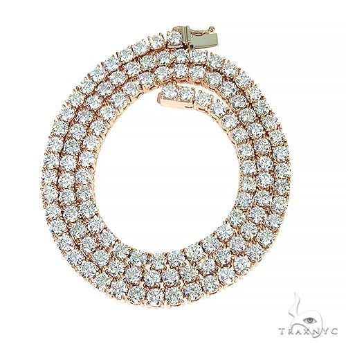 26 Pointer Diamond Tennis Chain   19.5 Inches 4mm 66817 - Image 3