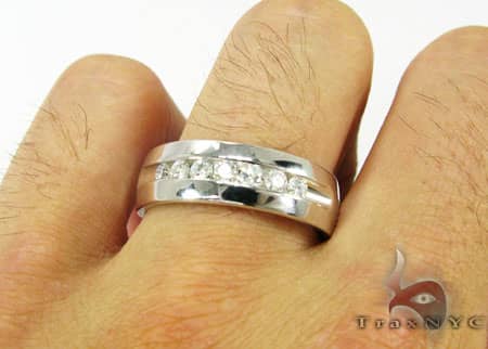 Mens Diamond Wedding Band 2635 - Image 5