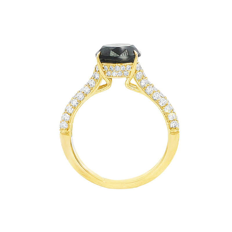 Prong Black Diamond Ring 27569