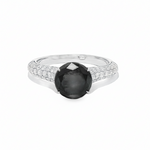 Prong Black Diamond Ring 27569