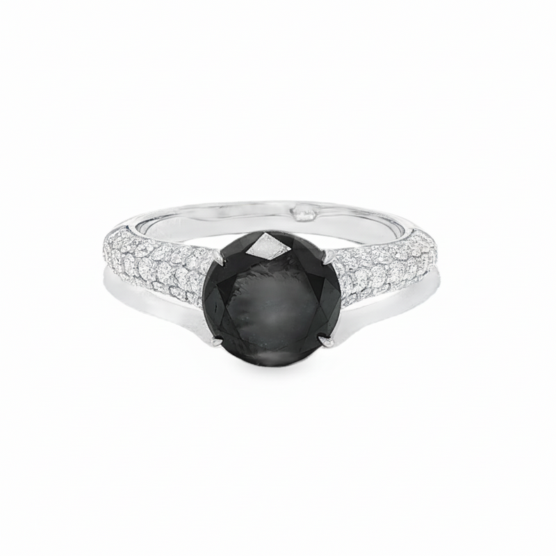 Prong Black Diamond Ring 27569