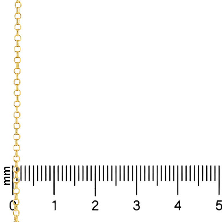 21K Gold Cable Chain 1.8mm 71481