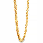 14K Yellow Gold Solid Round Box Link Chain 25.5 Inches 5.5mm 70896