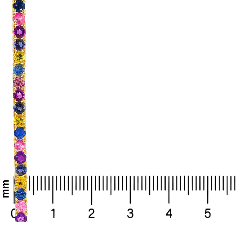 10 Pointer Multicolor Tennis Chain 71396
