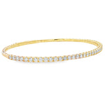 Flexible Diamond Bangle Bracelet 69835 - Image 2