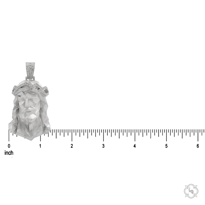 Silver Stealth Jesus Pendant, view 7