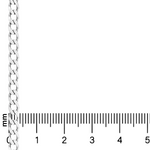 .925 Silver Solid Curb Chain 3.5mm 71456