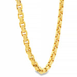 14K Yellow Gold Solid Round Box Link Chain 27 Inches 6.4mm 70895