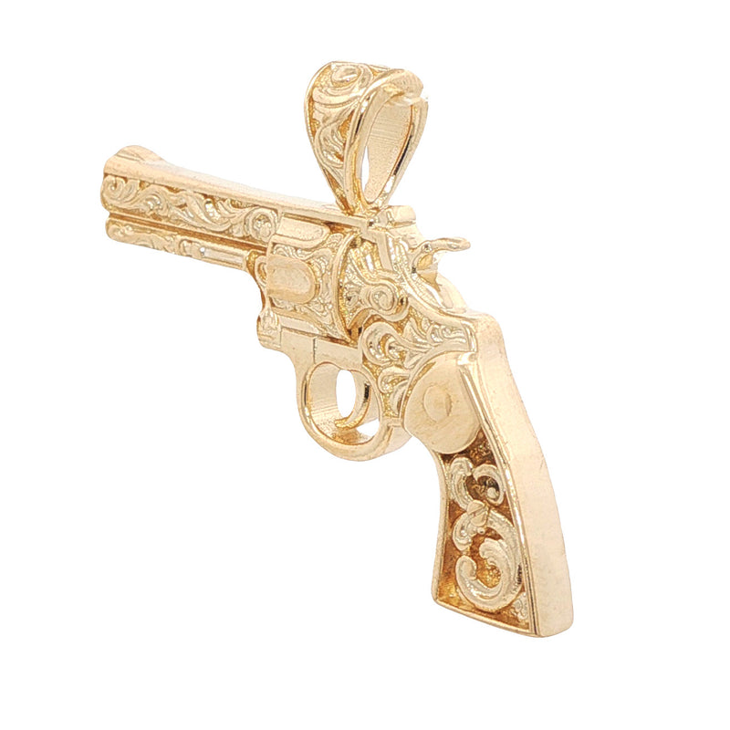 14K Gold Revolver Pendant 71198