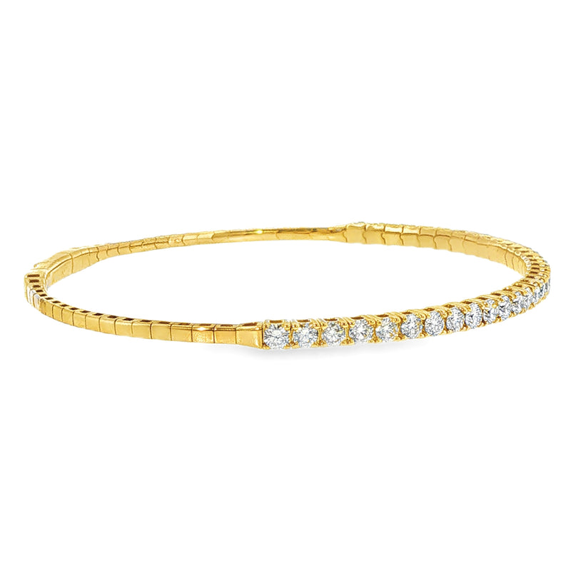 Flexible Diamond Bangle Bracelet 69834
