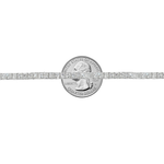 White gold diamond tennis bracelet with secure clasp, sleek and elegant design.
