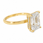 Emerald Diamond Engagement Ring 70116