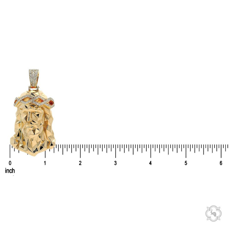 Gold Stealth Jesus Pendant, view 5