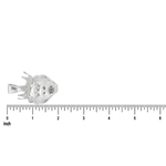 .925 Silver Diamond Lion Head Pendant 66464