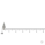 925 silver mini block Jesus pendant with blue diamond eyes on anchor chain necklace.