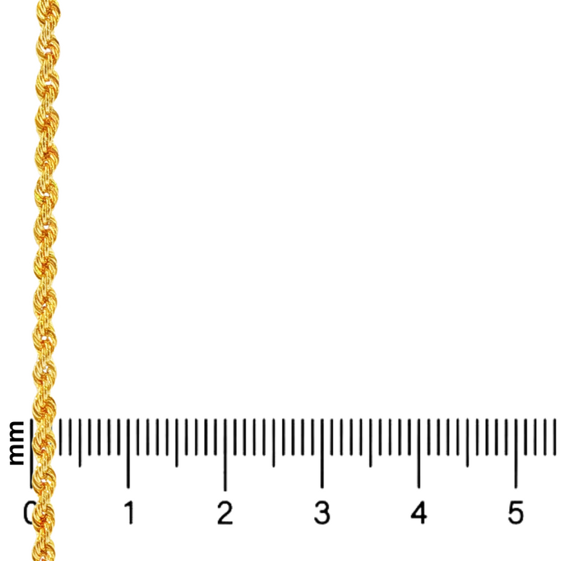 21K Gold Rope Chain 2.7mm 71476
