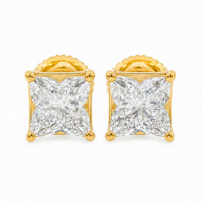 2 Ctw Clover-Cut Diamond Studs 70678