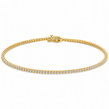 14K Gold 2 Pt Lab Diamond Tennis Bracelet 71664