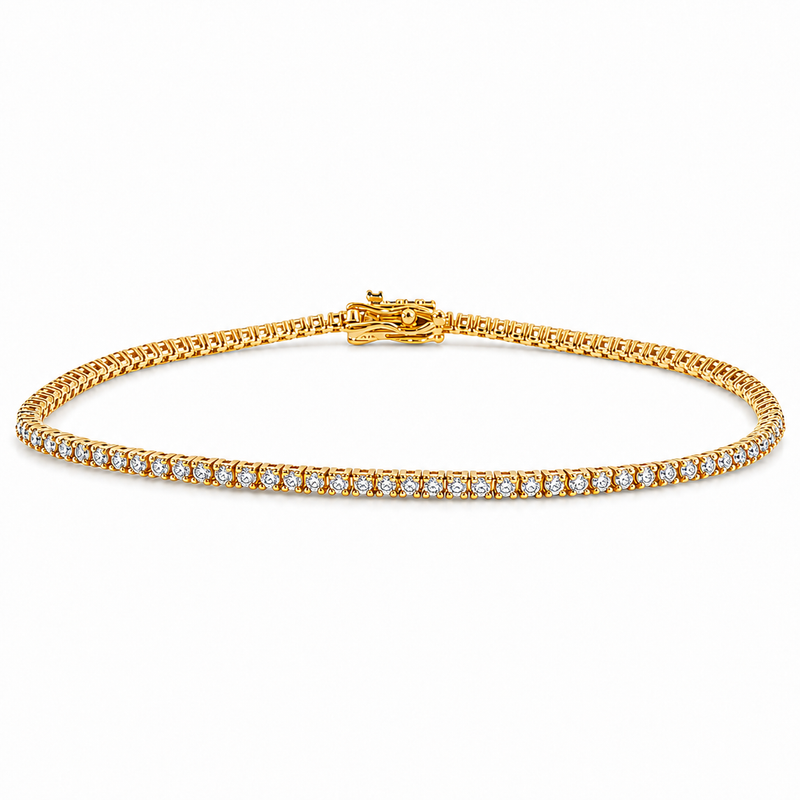2 Pt natural diamond tennis bracelet – view 1 of 9, TraxNYC item 71667