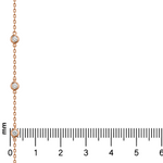 Ladies 14K Gold Diamond Bezel Bracelet (Lab) 70680