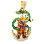 Super Saiyan Goku and And Dragon Shenron Pendant 71720