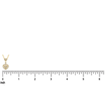 18K Gold Heart Baguette Diamond Necklace 68504