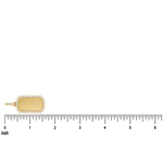 14k Yellow Gold Customizable Dog Tag Pendant 64643