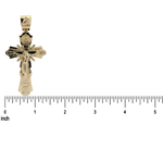 Solid 10K Gold Orthodox Crucifix Cross Pendant 70998