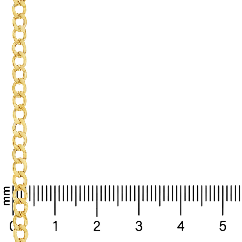 21K Gold Curb Chain 3.4mm 71482