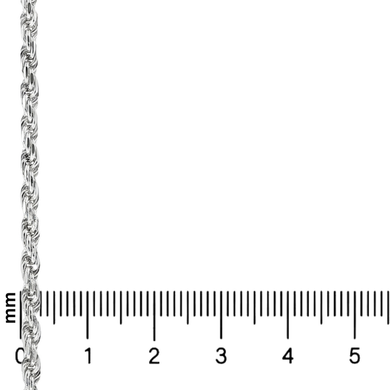 .925 Silver Rope Bracelet 3mm 71462