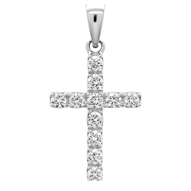 14K Gold Mini Diamond Cross 65967