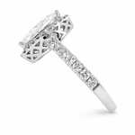 Marquise Halo Diamond Engagement Ring 43566