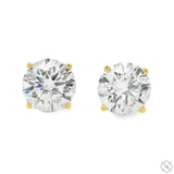 14K Gold 6 Ctw Round-Cut Diamond Studs (Lab) 70768