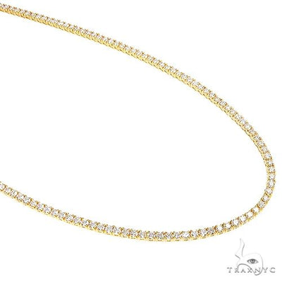 3 Pointer Parcel Diamond Tennis Chain 19.80Gr 21.7 Inches 2.4mm 69823 - Image 1