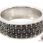 3 Row Black Diamond Ring 2 33425 - Image 4