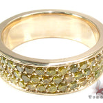 3 Row Canary Color Diamond Ring 24664 - Image 5