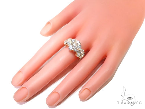 3 Row Chrysanthemum Diamond Ring 40827 - Image 8