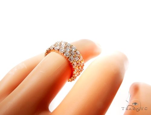 3 Row Diamond Eternity Band 64497 - Image 7