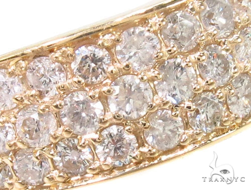 14K Gold 3 Row Diamond Ring, photo 3 of 7