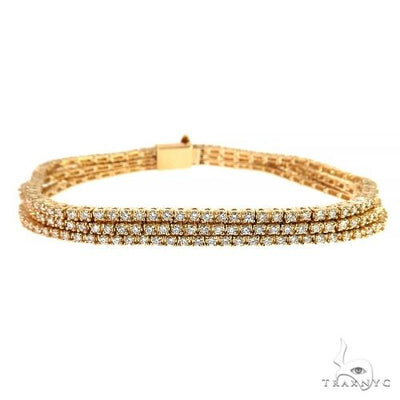 3 Row Diamond Tennis Bracelet 67992 - Image 1